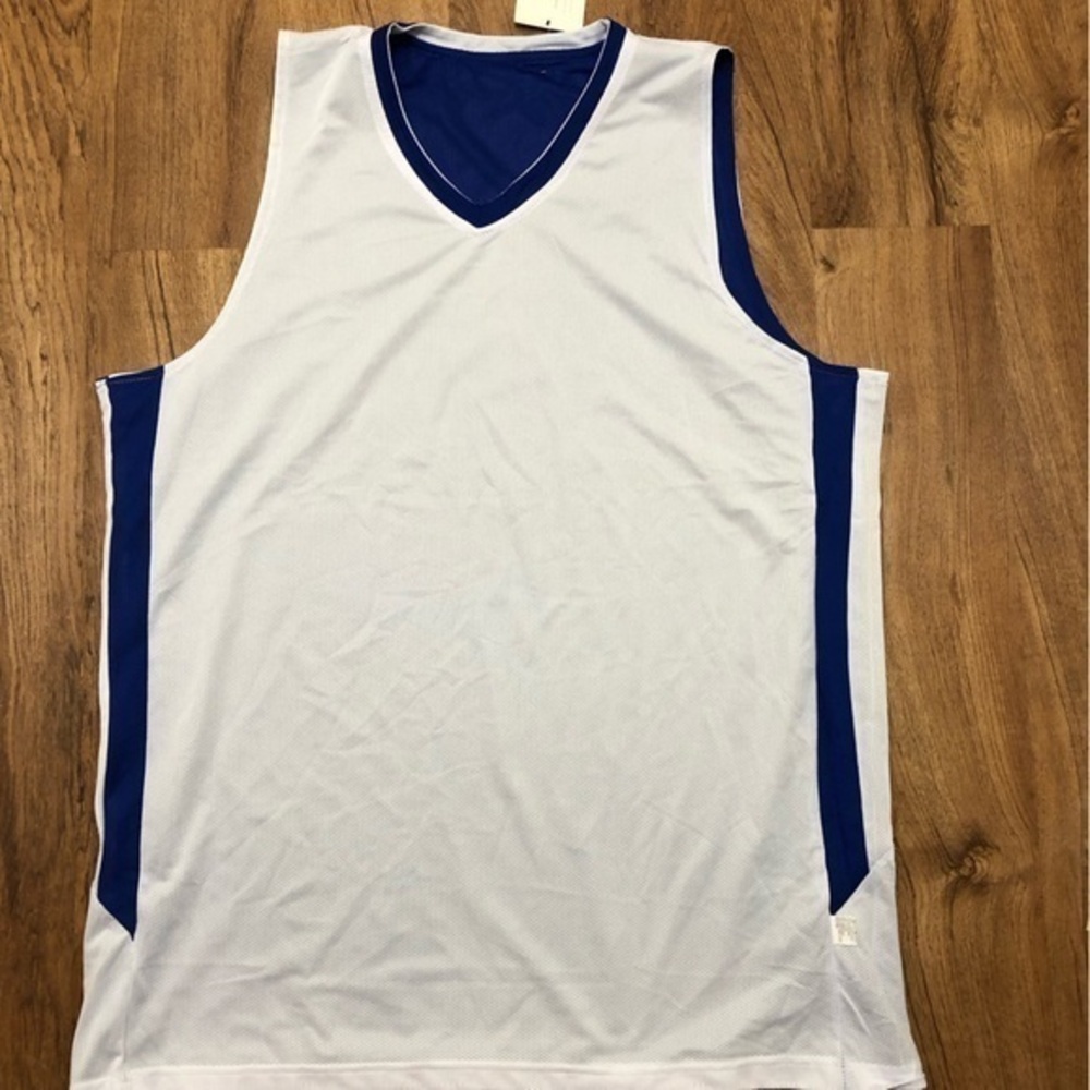 NWT Reversible Jersey Sleeveless Blue White